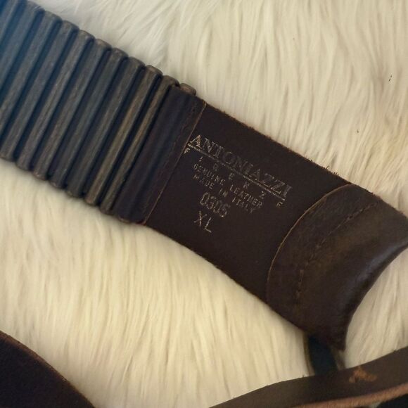 Vintage leather western belt - Picture 4 of 5